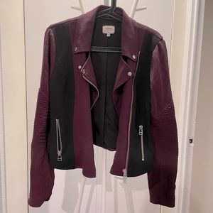 NWOT Wilfred Plum/Black moto jacket